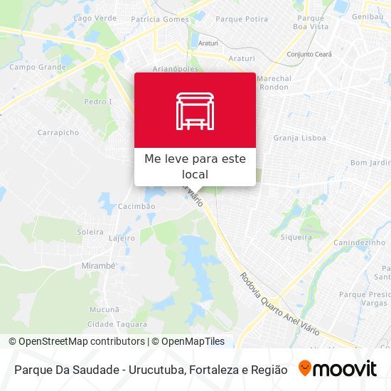 Parque Da Saudade - Urucutuba mapa