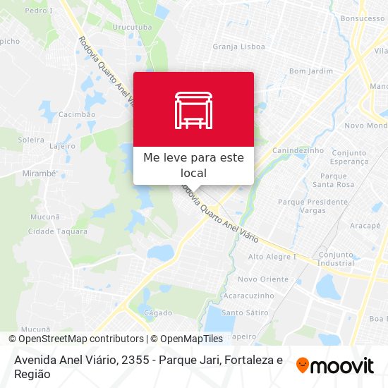 Avenida Anel Viário, 2355 - Parque Jari mapa