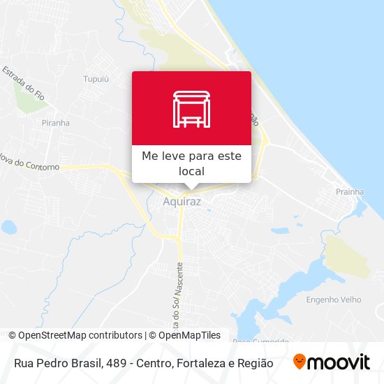 Rua Pedro Brasil, 489 - Centro mapa
