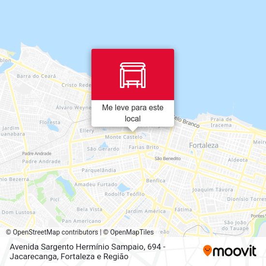 Avenida Sargento Hermínio Sampaio, 694 - Jacarecanga mapa