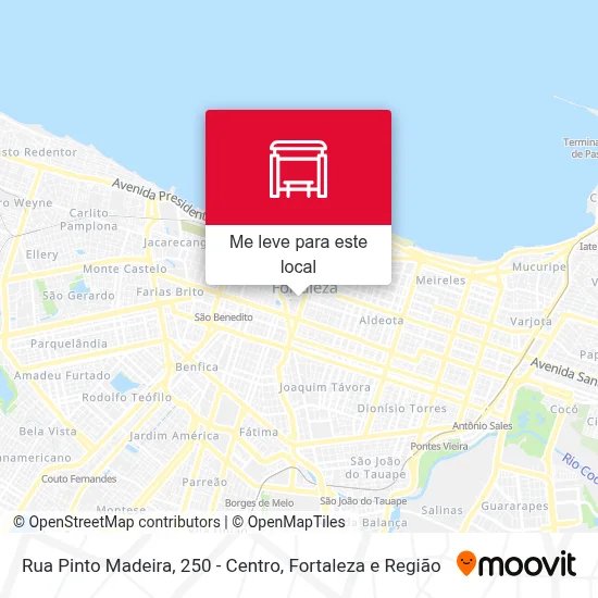 Rua Pinto Madeira, 250 - Centro mapa