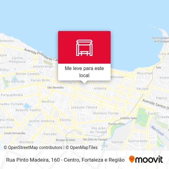 Rua Pinto Madeira, 160 - Centro mapa