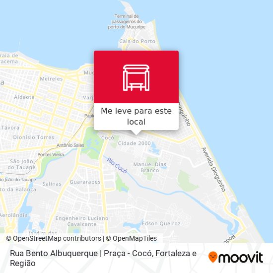 Rua Bento Albuquerque | Praça - Cocó mapa