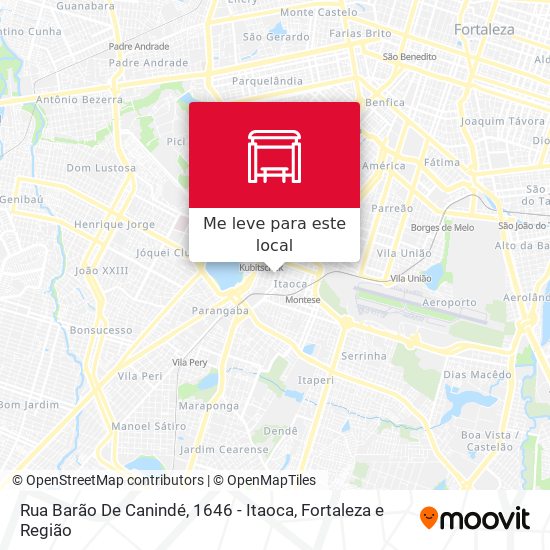 Rua Barão De Canindé, 1646 - Itaoca mapa
