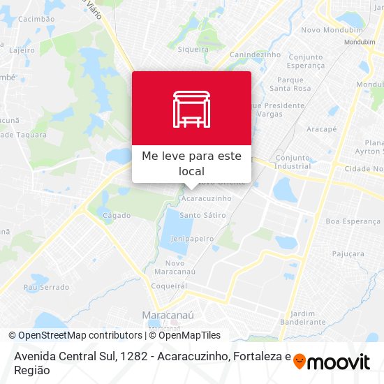 Avenida Central Sul, 1282 - Acaracuzinho mapa