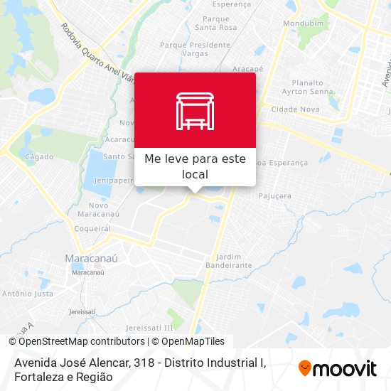 Avenida José Alencar, 318 - Distrito Industrial I mapa