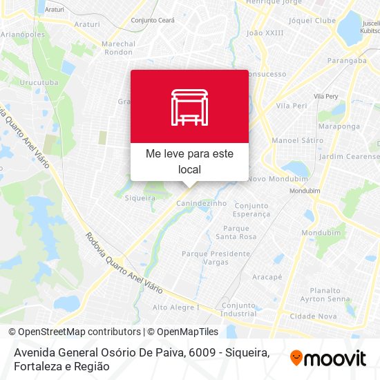 Avenida General Osório De Paiva, 6009 - Siqueira mapa