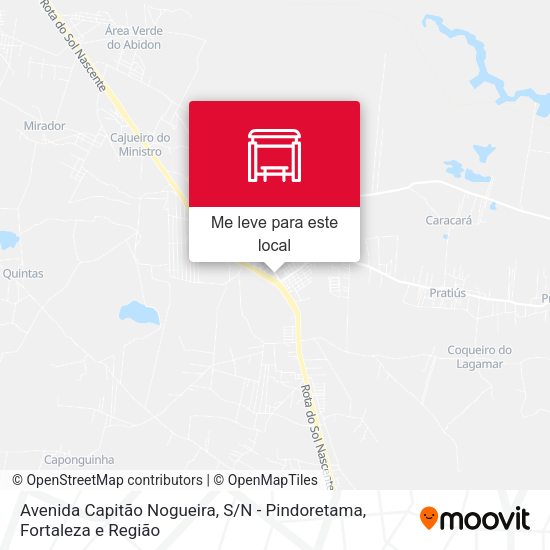 Avenida Capitão Nogueira, S / N - Pindoretama mapa