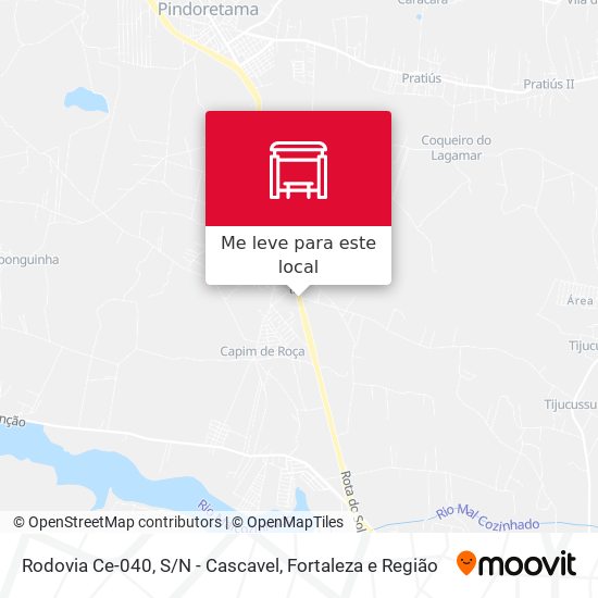 Rodovia Ce-040, S/N - Cascavel mapa