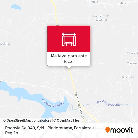 Rodovia Ce-040, S / N - Pindoretama mapa
