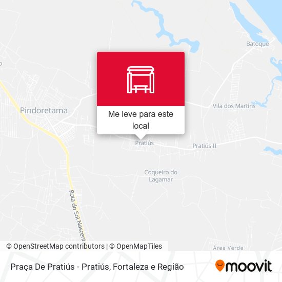 Praça De Pratiús - Pratiús mapa