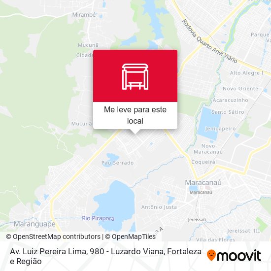 Av. Luiz Pereira Lima, 980 - Luzardo Viana mapa