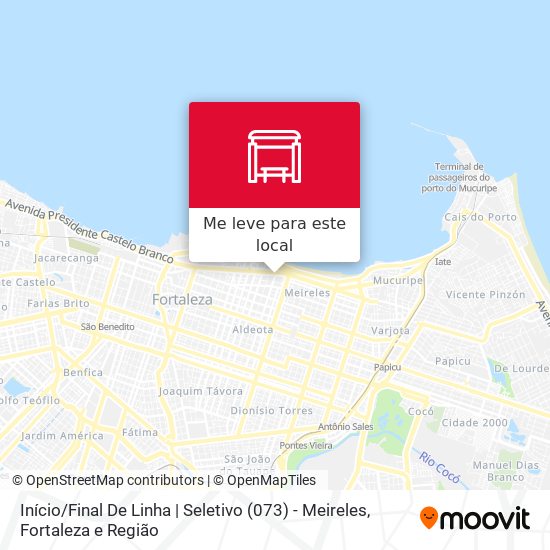 Início / Final De Linha | Seletivo (073) - Meireles mapa