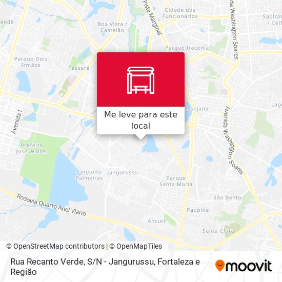 Rua Recanto Verde, S / N - Jangurussu mapa
