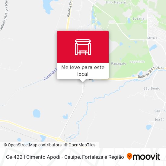 Ce-422 | Cimento Apodi - Cauípe mapa