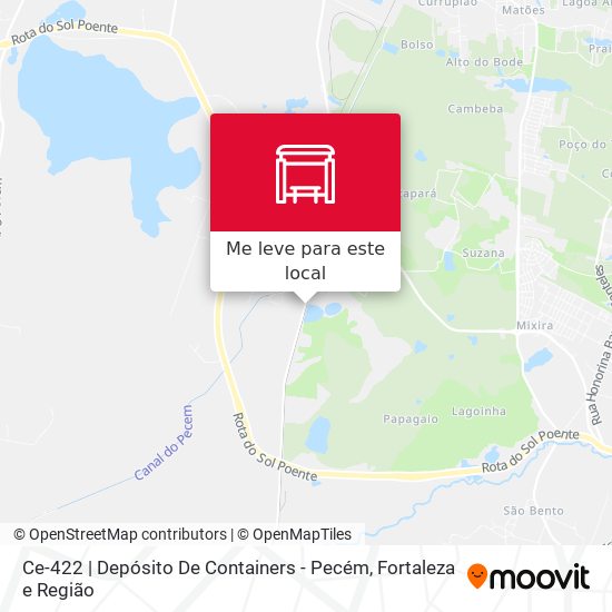 Ce-422 | Depósito De Containers - Pecém mapa