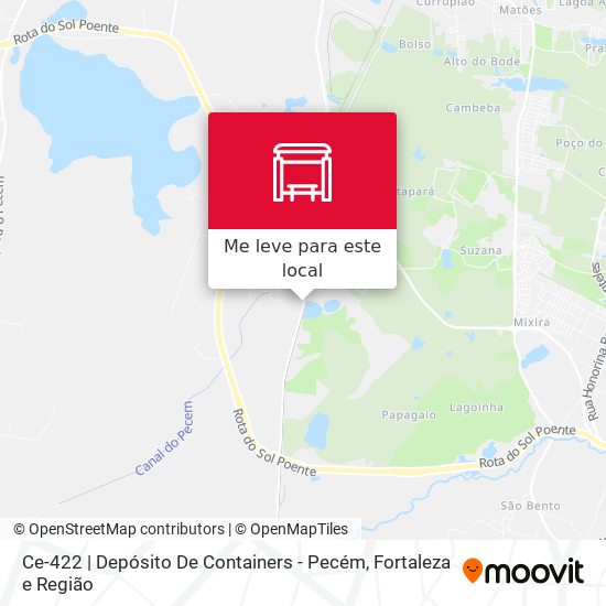 Ce-422 | Depósito De Containers - Pecém mapa