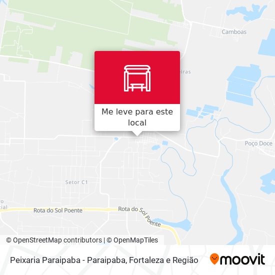 Peixaria Paraipaba - Paraipaba mapa