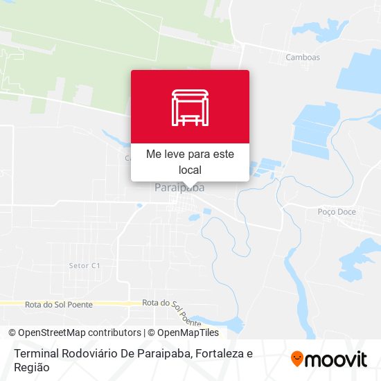 Terminal Rodoviário De Paraipaba mapa