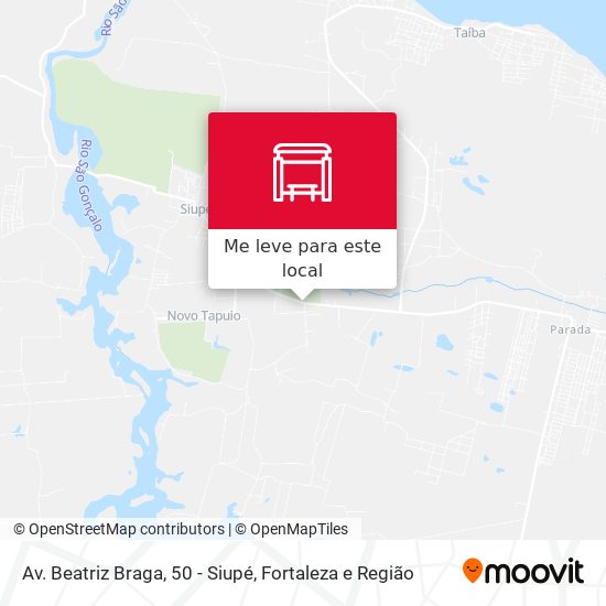 Av. Beatriz Braga, 50 - Siupé mapa