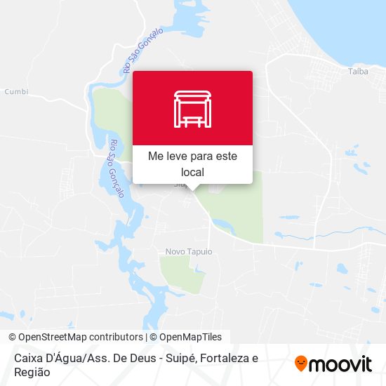 Caixa D'Água / Ass. De Deus - Suipé mapa