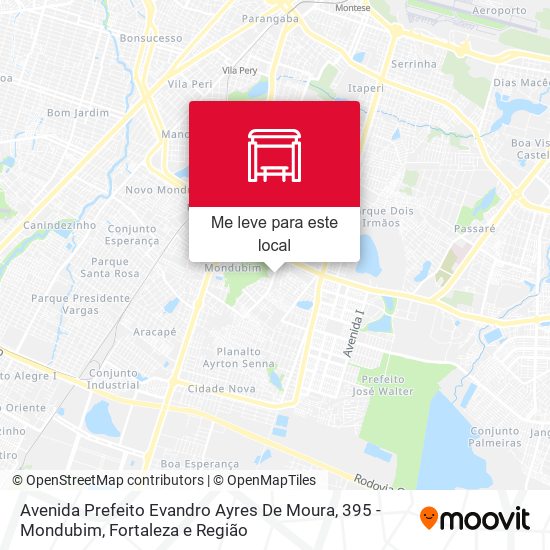 Avenida Prefeito Evandro Ayres De Moura, 395 - Mondubim mapa