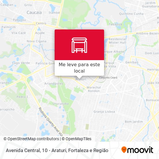 Avenida Central, 10 - Araturi mapa