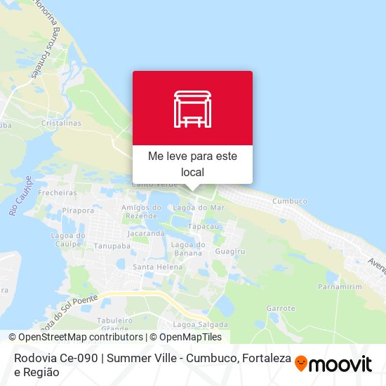 Rodovia Ce-090 | Summer Ville - Cumbuco mapa