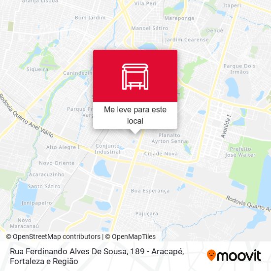Rua Ferdinando Alves De Sousa, 189 - Aracapé mapa