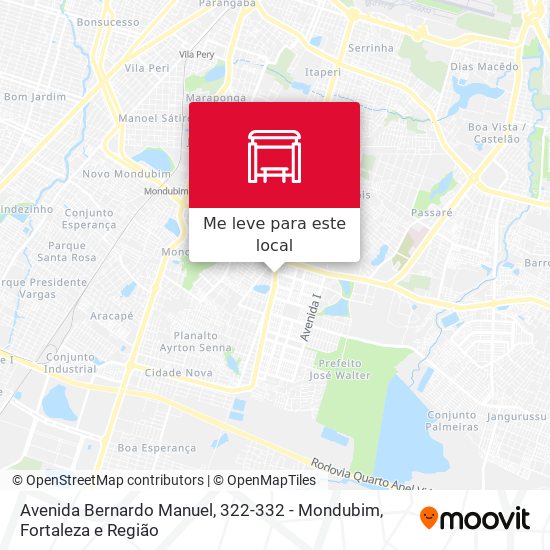 Avenida Bernardo Manuel, 322-332 - Mondubim mapa