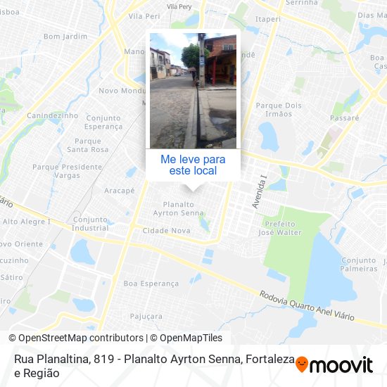 Rua Planaltina, 819 - Planalto Ayrton Senna mapa