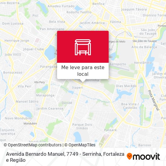 Avenida Bernardo Manuel, 7749 - Serrinha mapa