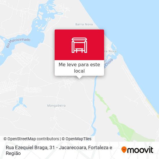 Rua Ezequiel Braga, 31 - Jacarecoara mapa