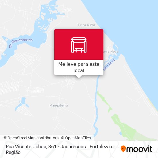 Rua Vicente Uchôa, 861 - Jacarecoara mapa