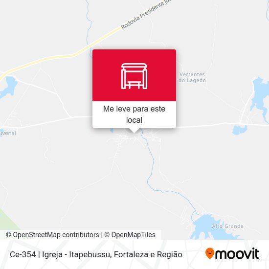 Ce-354 | Igreja - Itapebussu mapa