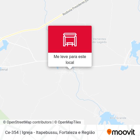 Ce-354 | Igreja - Itapebussu mapa