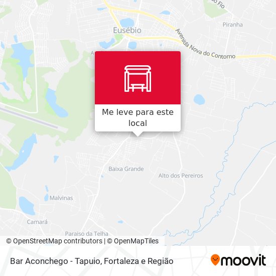 Bar Aconchego - Tapuio mapa
