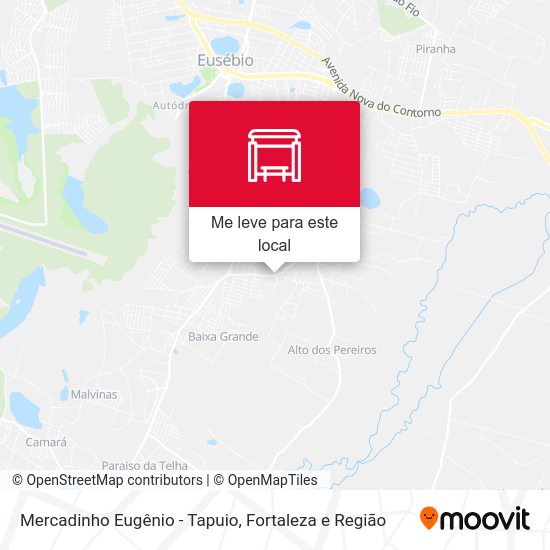 Mercadinho Eugênio - Tapuio mapa