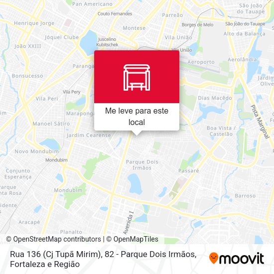 Rua 136 (Cj Tupã Mirim), 82 - Parque Dois Irmãos mapa