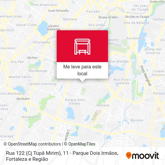 Rua 122 (Cj Tupã Mirim), 11 - Parque Dois Irmãos mapa