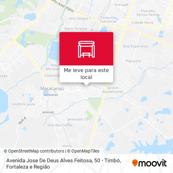 Avenida Jose De Deus Alves Feitosa, 50 - Timbó mapa