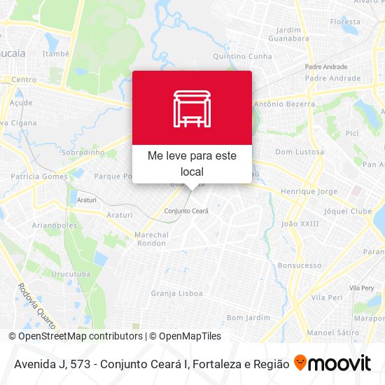 Avenida J, 573 - Conjunto Ceará I mapa
