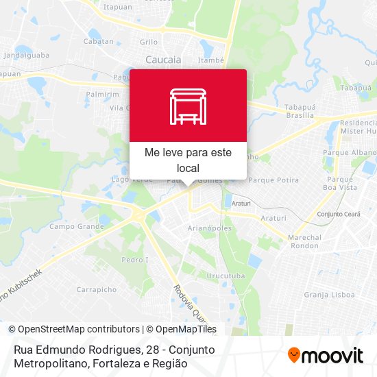 Rua Edmundo Rodrigues, 28 - Conjunto Metropolitano mapa