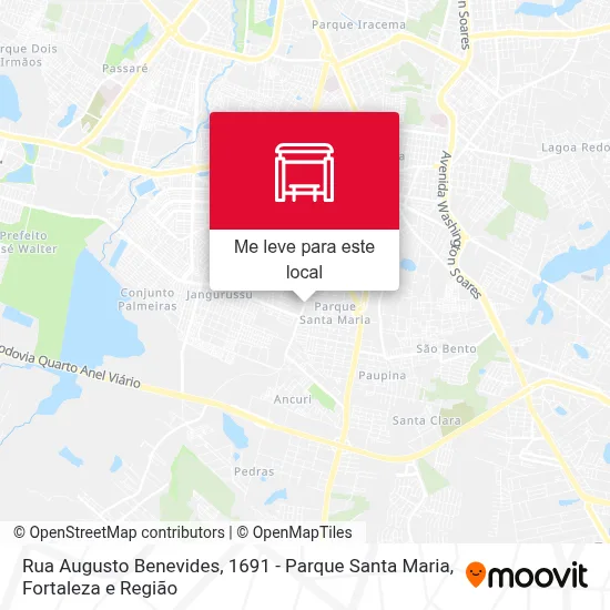 Rua Augusto Benevides, 1691 - Parque Santa Maria mapa