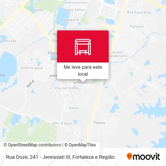 Rua Doze, 241 - Jereissati III mapa