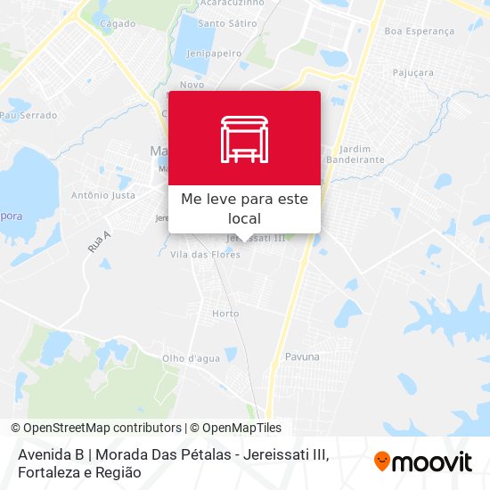 Avenida B | Morada Das Pétalas - Jereissati III mapa