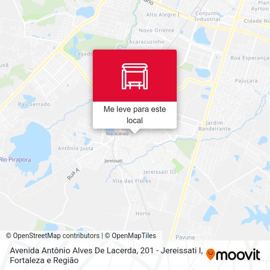 Avenida Antônio Alves De Lacerda, 201 - Jereissati I mapa