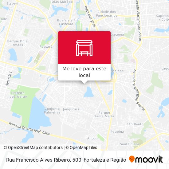 Rua Francisco Alves Ribeiro, 500 mapa