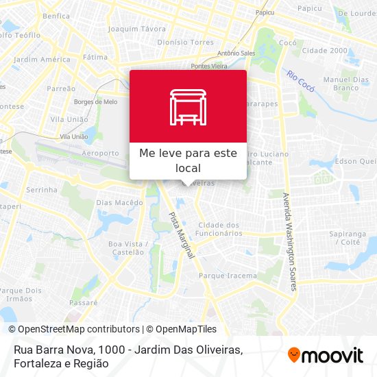 Rua Barra Nova, 1000 - Jardim Das Oliveiras mapa
