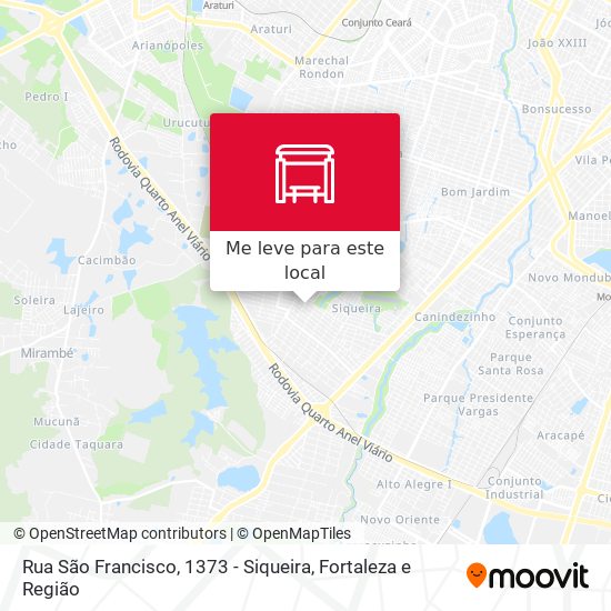 Rua São Francisco, 1373 - Siqueira mapa